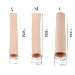 Gel Toe Cover Elastic Fiber Finger Protective Tube Toe Protection Pipe Reduce Friction Silicone Foot Protector Feet Care Parts
