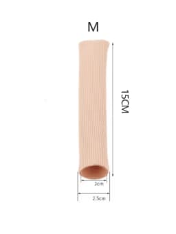 Gel Toe Cover Elastic Fiber Finger Protective Tube Toe Protection Pipe Reduce Friction Silicone Foot Protector Feet Care Parts