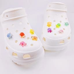 Cute Cartoon Luminous Turtle Shoe Charms - Whole Set DIY Garden Shoe Accessories Designer Shoe Decoration for Girls Gift