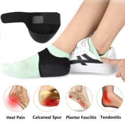 Plantar Fasciitis Heel Spur Foot Support With U-Shaped Silicone Gel Heel Cups for Heel Pain Relief Insoles for Man Woman Walking