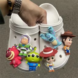 Mesuca Toy Story 3D Shoes Charms Set Buzz Lightyear Woody Alien Shoe Decorations for Clogs Sandals Cute DIY Accessories