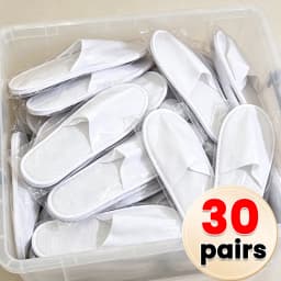 40pairs 2026 White Hotel Slipper Unisex Disposable Slippers for Home Guests Non-Slip Bathroom Spa Slippers Shoes for Men Women
