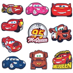 10-44Pcs Cartoon Car Shoe Charms For Slides Clog Sandals Shoes Decorations Accessories Buckle For Christmas Birthday Gifts