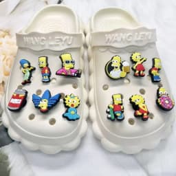 Mixing 9-100pcs Casual Cartoon Shoe Charms For Sandals, Shoe Decoration Accessories Shoe Pins Great Gift For Men Women