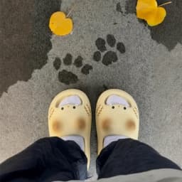New Waterproof Cat Slippers Anti Slip Bottom Cat Paw Cat Paw Slippers Closed Toe Soft Bottom Kitty Mules Spring Summer