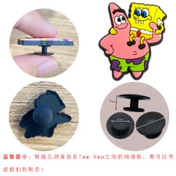 5-100PCS SpongeBob SquarePants Shoe Patrick Star Charm Mix Wholesale PVC cartoon Decoration Detachable Waterproof To Xmas Gift
