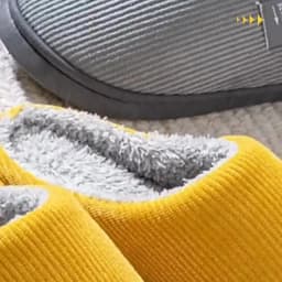 Cotton Slippers Women's Home Autumn and Winter Home Indoor Warm Couple Plush Home Non-Slip Thick-Soled Confinement Shoes Winter