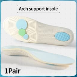 Men and Women Arch Support Orthopedic Insoles Plantar Fasciitis Insoles Sports Shoes Elastic Shock-Absorbing Insoles 1 Pair