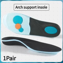 Men and Women Arch Support Orthopedic Insoles Plantar Fasciitis Insoles Sports Shoes Elastic Shock-Absorbing Insoles 1 Pair