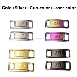 8PCS AF1 Diamond Shoe Charms Fashion Laces Buckle Quality Metal Shoelaces Decorations Chapa Air Force Shoes Accessories one