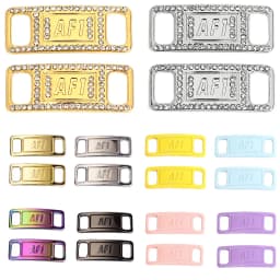 8PCS AF1 Diamond Shoe Charms Fashion Laces Buckle Quality Metal Shoelaces Decorations Chapa Air Force Shoes Accessories one