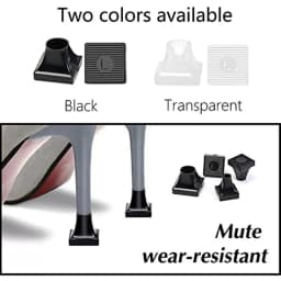 High Heel Protectors Heel Repair Caps Covers Heel Cover Non-slip Square TPU/PVC Silencer Material Soft Damping Woman 1 Pair