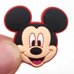 8Pcs Cute Mickey Minnie Donald PVC Shoe Charms Cartoon Cupcake Pattern Detachable Clog Shoe DIY Decor Accessories