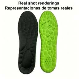 4D Sports Insoles Shoes PU Sole Soft Breathable Shock Absorption Cushion Heavy Duty Support Pain Relief Running Orthopedic Care