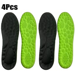 4D Sports Insoles Shoes PU Sole Soft Breathable Shock Absorption Cushion Heavy Duty Support Pain Relief Running Orthopedic Care