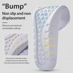 1 Pair New White Invisible Height Increase Insoles EVA Soft Light Shoes Sole Pad for Men Women