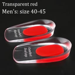 Silicone Heel Pad Gel Soft Insole Sports Shock Absorbing Shoe Pad Bone Spurs Pain Relief Protect Heel Foot Massager Care Inserts