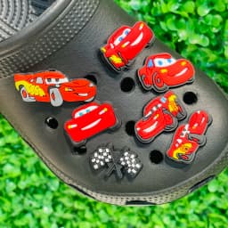 36PCS Cartoon Cars PVC Garden Shoe Charms For Clogs Pins Sandals Shoes Accessories Hole Slipper Decoration Kid Party Gift