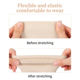 Silicone Gel Metatarsal Pads for Men and Women, Fabric Sleeve Forefoot Cushion Toe Separators for Metatarsalgia & Sesamoiditis
