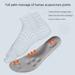 1Pair 4D Soft Plantar Fasciitis Insole Arch Support Orthopedic Inserts Shoes Insoles for Feet Sports Shock Absorption Shoe Pads