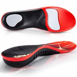 220+ Lbs Heavy Duty High Arch Support Insoles for Men Women Shock Absorbing Shoe Inserts for Flat Feet Standing All Day Insole