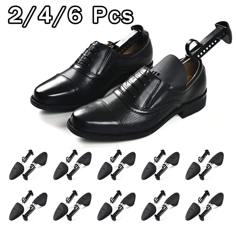 Adjustable Length Shoe Trees for Sneakers - Plastic Shoe Stretcher - Anti-Deformation Portable Shoe Tree Shapers Unisex 2/4/6Pcs