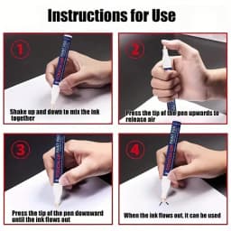 Shoe Repair Paint Pen: Waterproof Non-Fading, Precise Tip, Easy to Use, Restores Color for Shoes/Vinyl/Car Seats/Furniture