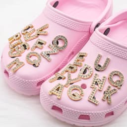 1pcs Metal Gold Luxury Letters Shoe Charms for Clog Alphabet Shoes Decorations Pins for Women Girl Sandal DIY Party Favor Gifts