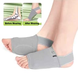 Silicone Arch Support Insoles for Woman Men Flat Foot Corrector Plantar Fasciitis Pain Relief Sleeve Socks Orthotic Insoles