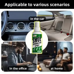 LJM Shoe Deodorizing Spray Smelly Shoes Odor Remover Sneaker Foot Mint Fresh Deodorant For Sports Gym Boots 40ml