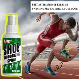 LJM Shoe Deodorizing Spray Smelly Shoes Odor Remover Sneaker Foot Mint Fresh Deodorant For Sports Gym Boots 40ml