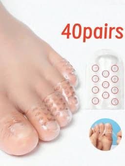 1-75 Pairs of Transparent Breathable Silicone Toe Protectors, Prevent Blisters, Calluses, and Corns, Comfortable and Highly Elastic
