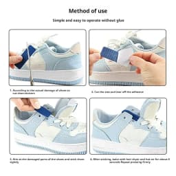 6PCS Shoe Repair Patches for Heel and Inner Lining Wear Self-Adhesive Repair Stickers for Sneakers Shoes