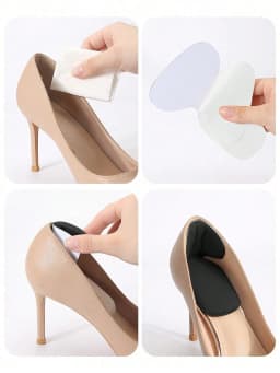5 Pairs of Heel Grip Pads, Elastic Shoe Pads, Large Heel Pads for Shoes, Pads for Men and Women, Improve the Fit and Comfort of Shoes, Prevent Heel Slipping and Blisters