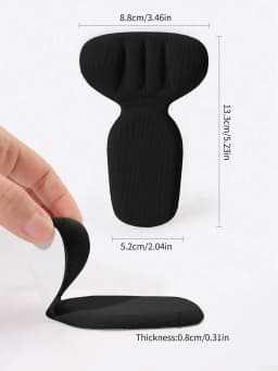 5 Pairs of Heel Grip Pads, Elastic Shoe Pads, Large Heel Pads for Shoes, Pads for Men and Women, Improve the Fit and Comfort of Shoes, Prevent Heel Slipping and Blisters