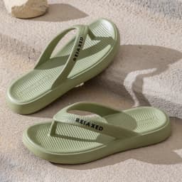 2026 Summer Lightweight Beach Flip Flops Women Indoor Soft Sole Platform Home Slippers Woman Comfort Clip Toe Flat Heel Slides