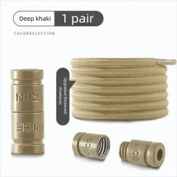 Colorful Metal Lock Sneakers Elastic Shoelaces No-Tie Sports Shoe Laces Stretch Rubber Shoestrings for Easy Wear