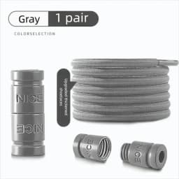 Colorful Metal Lock Sneakers Elastic Shoelaces No-Tie Sports Shoe Laces Stretch Rubber Shoestrings for Easy Wear