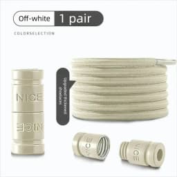 Colorful Metal Lock Sneakers Elastic Shoelaces No-Tie Sports Shoe Laces Stretch Rubber Shoestrings for Easy Wear