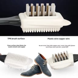 1/2/3pcs Nubuck Shoes Shoe Brush Suede Shoes Brass Wire Shoes Cleaner Foam Shoe Brush Snow Boots Shoe Cleaner Shoe Accessories