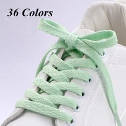1Pair 36colors Flats Shoelaces Classic Shoe Laces Off Sneaker White  Sports Men Women Children Shoelace Casual Shoe Strings