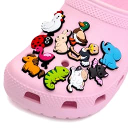 1/25pcs Cute Animal Shoe Charms Funny Cat Pig Panda Shoe Decorations Accessories Koala Ladybug Clog Jeans for Kids
