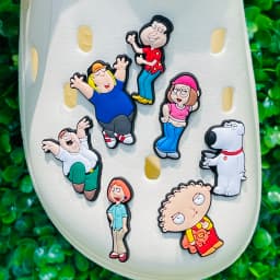 7pcs/set Cartoon Spoof Family Shoe Buckle Accessories Funny PVC Shoes Charms Clogs Pins Decor Kids Unisex Cool Gift