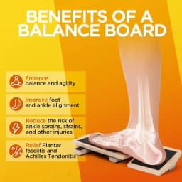 Ankle Balance Board Foot Strengthener Trainer For Pilates Balance Training Sprained Insole Stability Exercises Plantar Fasciitis