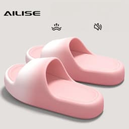 Couple Style Spring and Summer Trendy Gradient Eva Soft Thick-Soled Comfortable and Fashionable Indoor Bathroom Outdoor Casual Versatile Slide Slippers for Men and Women