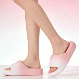 Couple Style Spring and Summer Trendy Gradient Eva Soft Thick-Soled Comfortable and Fashionable Indoor Bathroom Outdoor Casual Versatile Slide Slippers for Men and Women