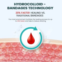 Hydrocolloid Gel Blister Bandages Pads 10-32ct Waterproof Adhesive Blisters Bandages Blister Pads for Heel, Foot, Toe, Feet
