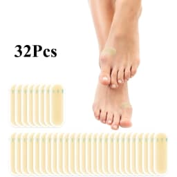 Hydrocolloid Gel Blister Bandages Pads 10-32ct Waterproof Adhesive Blisters Bandages Blister Pads for Heel, Foot, Toe, Feet