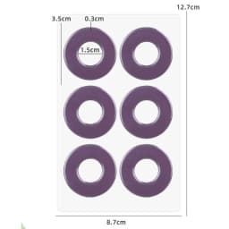 6pcs/set Foot Protectors Pads Corn KillerToe Protector Foam Round Chicken Eye Patch Anti Wear Foot Casually High Heels Stickers