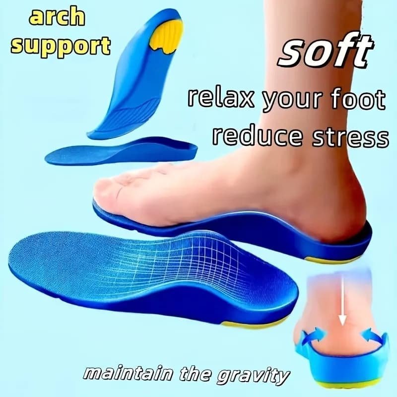 These Insoles Provide Arch Support, Designed for Both Men and Women. They Have Massage Functions, Shock Absorption Function, It